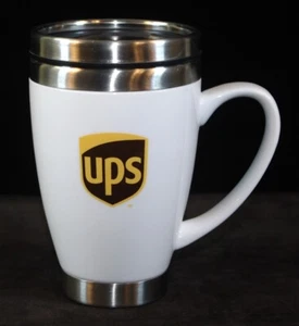 UPS Insulated Travel Coffee Mug with Lid Excellent Condition - Picture 1 of 9