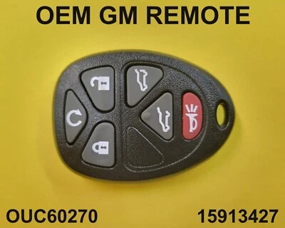 OEM 15913427 OUC60270 GMC Chevrolet Suburban Yukon Tahoe Escalade Keyless Remote - Image 1 of 3