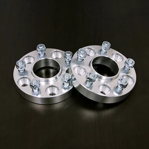 1" Hubcentric 5x4.5 to 5x4.5 Wheel Spacers | 70.5 Bore | 1/2" Studs | for Ford - Picture 1 of 4