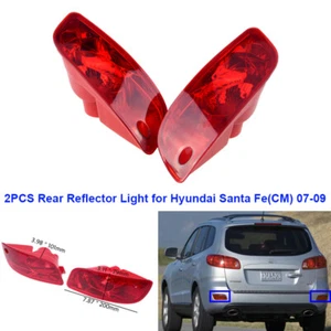 2pcs/Pair Fog Light Rear Reflector Lamp for Hyundai Santa Fe (CM) 2007 2008 2009 - Picture 1 of 8