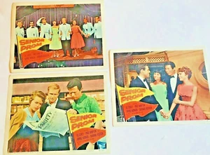Senior Prom 1958 Lobby Card Set of Three Numbers 4, 7 and 8 Orig 1950s Teenagers - Picture 1 of 6