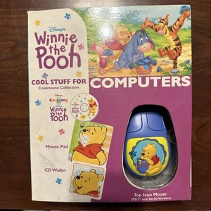 Disney Winnie The Pooh Cool Stuff For Computers Mouse 90’s With Art Software - Afbeelding 1 van 4