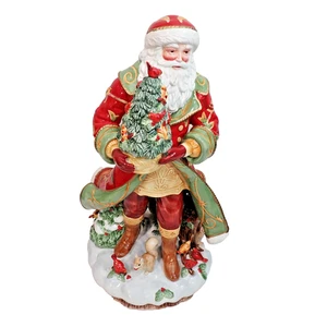 Fitz & Floyd Bellacara Santa 19" Figur Herzstück mit Box 2008 Handarbeit - Bild 1 von 24