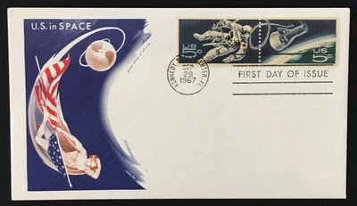 USA September 29, 1967 FDC 5c U.S. in Space Jackson Cachet - Image 1 of 4