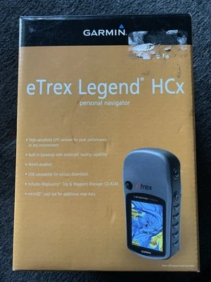 Garmin eTrex Legend HCX Handheld With Manuals and Card Bundle - Image 1 of 4