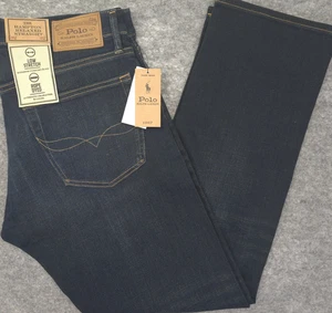 Polo Ralph Lauren Hampton Relaxed jeans blu dritto 32/32 uomo nuova con etichetta - Foto 1 di 15