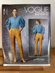 Vogue Sewing Pattern V1704 Rachel Comey Top Pants Fly Front Sizes 16-24 FF UNCUT - Picture 1 of 3