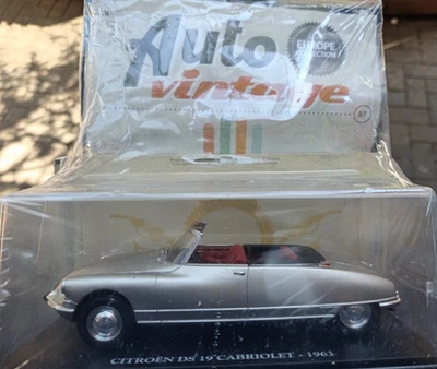 AUTO VINTAGE EUROPE COLLECTION  N.#87 CITROËN DS 19 CABRIOLET (1963) 1:24 - Immagine 1 di 4