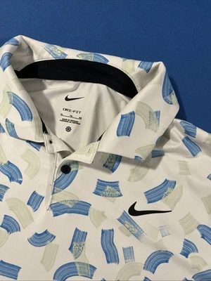 Polo Nike Golf Tour Performance Dr-Fit para hombre XL beige/azul microimpresión 072  Foto 1 de 4