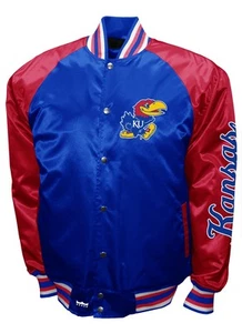 Kansas Jayhawks Franchise Club Game Satin Full-Snap Jacket - Picture 1 of 3