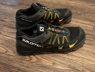 Zapatos para hombre Salomon Fellraiser talla 13 color negro amarillo naranja pasas Foto 1 de 4