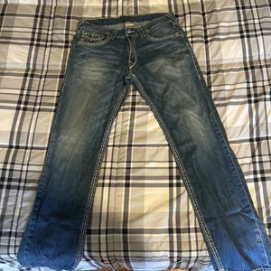 True Religion Relaxed Fit Jeans- Size 34 Waist - Picture 1 of 5