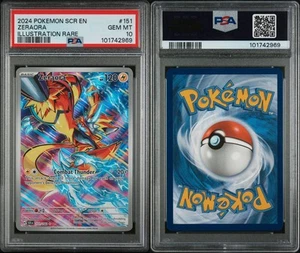 2024 Zeraora 151/142 Illustration Rare Pokemon Stellar Crown PSA 10 - Picture 1 of 1