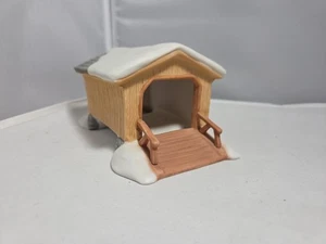 Dept 56 Covered Wooden Bridge Vintage Retired Hand Painted Porcelain - Picture 1 of 7