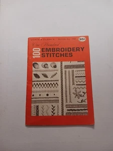 Vintage Coats and Clarks 100 Embroidery Stitches Book No. 150 Softcover - Picture 1 of 11