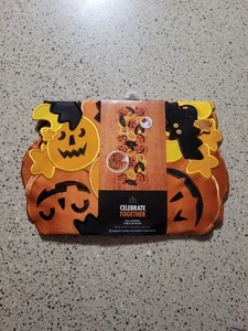 Celebrate Together Halloween Pumpkins Bats Fall Autumn Table Runner 36 X 13 NWT - Picture 1 of 5