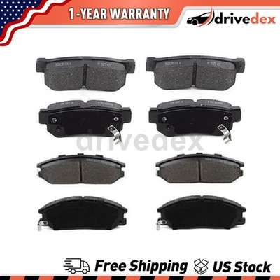 Front Rear Semi-Metallic Brake Pads Fits 2001 2002 2003 2004 Hyundai Santa Fe_DV - Image 1 of 4
