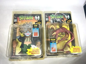 Todd McFarlane Spawn The Clown & Violator Action Figures 1994 Todd Toys - Picture 1 of 9