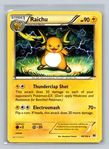 Pokemon Raichu XY - BREAKthrough #49/162 Raro - Foto 1 di 2