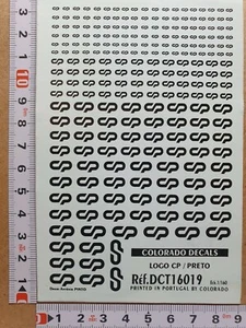 DECALS TRAIN 1/160 LOGOS NOIRS CP / PRETO PORTUGAIS - COLORADO 16019 - Picture 1 of 1