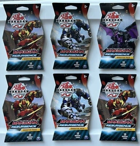 6 Packs Bakugan Battle Resurgence Booster Pack Collectible Trading Cards NEW - Picture 1 of 2