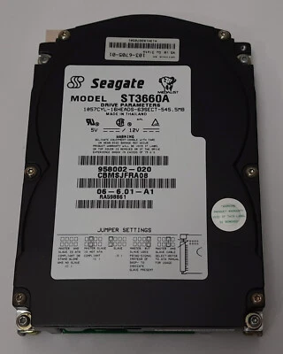 Seagate ST3660A IDE Festplatte (545MB, retro, 1995) - Bild 1 von 3