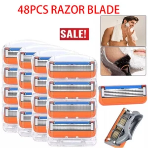 48X New Gillette Fusion Blade Refills Compatible For Gillette Fusion 5 Proglide - Picture 1 of 17
