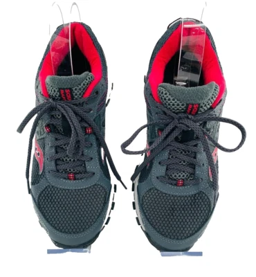 Saucony Grid Raptor TR Running Shoes Size 8.5 Gray/Magenta S15427-5 - Image 1 of 4