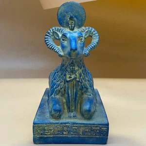 Authentic Ancient Egyptian Antiquities Egyptian Khnum statue The Egyptian Ram BC - Picture 1 of 6