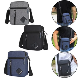Men's Messenger Bag Waterproof Cross Body Shoulder Utility Travel Work - Picture 1 of 12