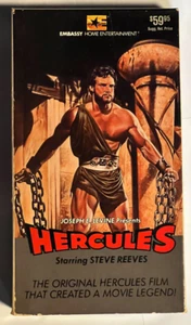 Hercules 1959 Embassy Home Entertainment Original Rare Film Vintage VHS - Picture 1 of 6