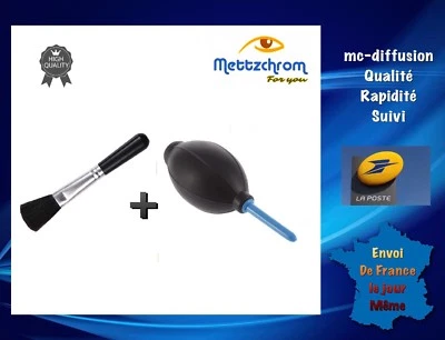 1 Poire Soufflante De Nettoyage + 1 Pinceau Doux  Canon, Nikon, Pentax , Sony... - Photo 1/4