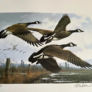 Michael Sieve Oregon erster Wasservogel Stempel Gans 1984 - Bild 1 von 9