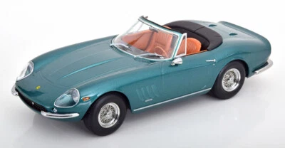 New KK-SCALE FERRARI 275 GTB/4 SPIDER 1967 1:18 Model Car GREEN KKDC180237 KidBX - Immagine 1 di 4