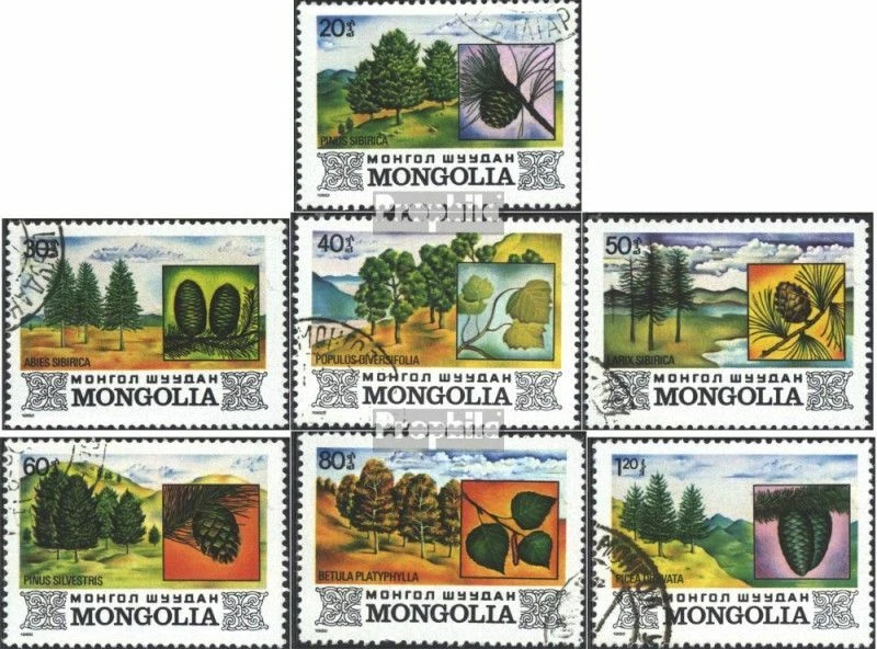 Mongolia 1489-1495 (edición completa) usado 1982 Flora the Mongoli Foto 1 de 1