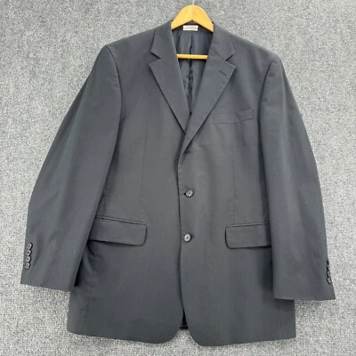 Jos A Banks Sports Jacket Mens 42 Dark Blue Blazer Cotton Blend Three Button - Image 1 of 4