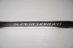 2006-2015 Cadillac CTS-V Carbon Fiber "SUPERCHARGED" Strut Bar Trim Kit - Picture 1 of 5