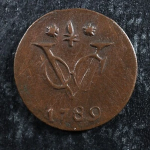 1/2 duit 1789 Gelderland Netherlands KM#55 Copper VOC Pays-Bas Nederland - Picture 1 of 2