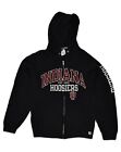 RUSSELL ATHLETIC Mens Graphic Zip Hoodie Sweater Small Black Cotton AG10