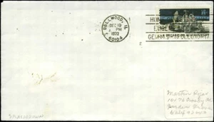 12/19/72 Apollo 17  Splash Down Bellwood, IL Special Slogan Cancel - Picture 1 of 1