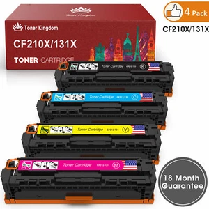 Cartucho de tóner 4PK CF210X-CF213X 131X para HP 131 Laserjet Pro 200 M276nw M251nw - Imagen 1 de 11