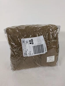Tan  Fleece and Cream Sherpa double sided throw- size 0/ lap sized - Picture 1 of 3