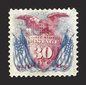 #121 Carmine & Ultra. Appears Mint. Sharp impression, fresh color. Eye candy! - Picture 1 of 2