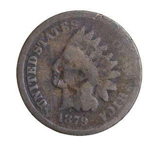 1879 FULL DATE Indian Head Cent Penny CULL / AG / HOLE FILLER - Picture 1 of 2