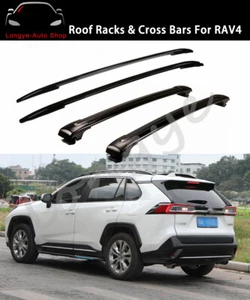 4PCS Roof Rail Rack Cross Bars Crossbars Fits For Toyota RAV4 RAV-4 2019-2022 - Picture 1 of 8