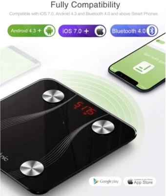 Smart body scales, Iteknic IK-PCA001, Intelligente Körperwaage, körperwage KG/LB - Bild 1 von 4