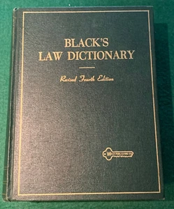 Black's Law Dictionary Revised 4th Edition 1968 Hardcover West Publishing - Picture 1 of 16