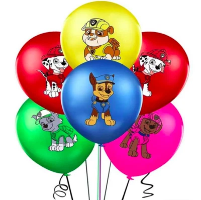 Up To 10 Pcs!  Paw Patrol Latex Balloon Kids Children Birthday Party Decoration - image 1 of 3