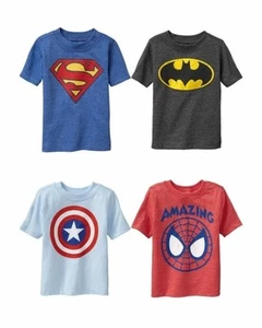 Neu mit Etikett Old Navy Marvel Superhelden T-Shirts Batman Superman Spider-Man Captain 3 4 5 - Bild 1 von 13