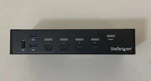 StarTech SV431HDU3A2 4 Port HDMI KVM Switch USB Audio 1U Mount w Power No Cables - Picture 1 of 6